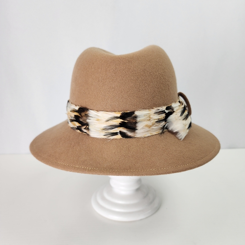 Peachfelt Women's 100% Wool Tan Hat